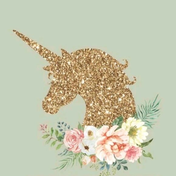 Glittery Unicorn Wall Decal - Picture 1 of 6